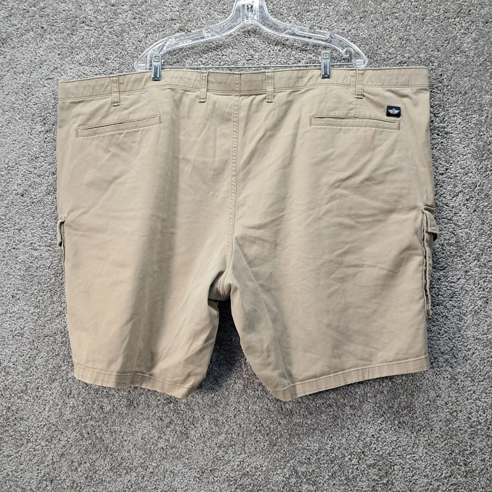 Dockers Mens Flex Comfort Cargo Shorts Tan Khaki Size 52‎ Stretch Cotton Utility